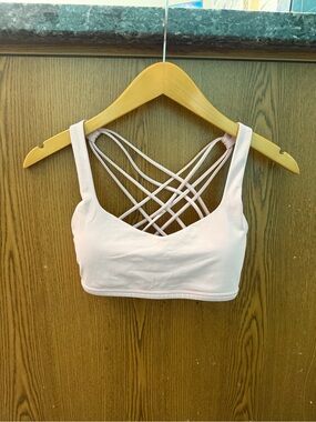 lululemon athletica Light Pink Strappy Free to be Wild Sports Bra